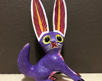 メキシコ オアハカ ウッドカービング うさぎ Arsenio Morales 2