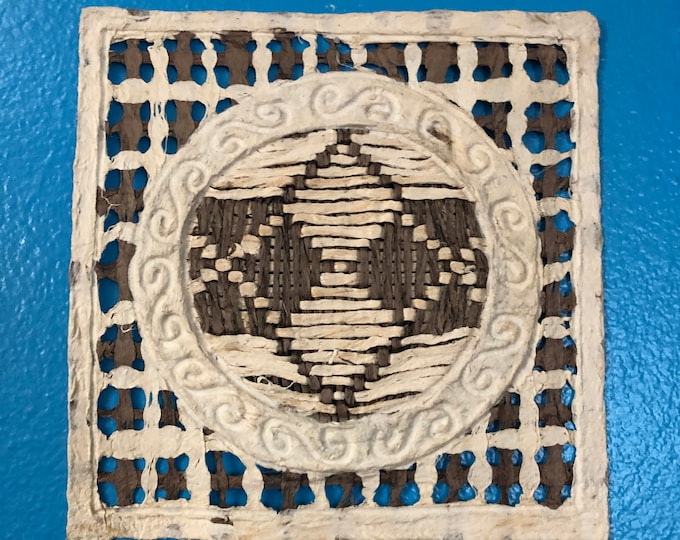 Handmade Amate Paper Wall Art from Mexico (7 3/4” x 7 3/4”)