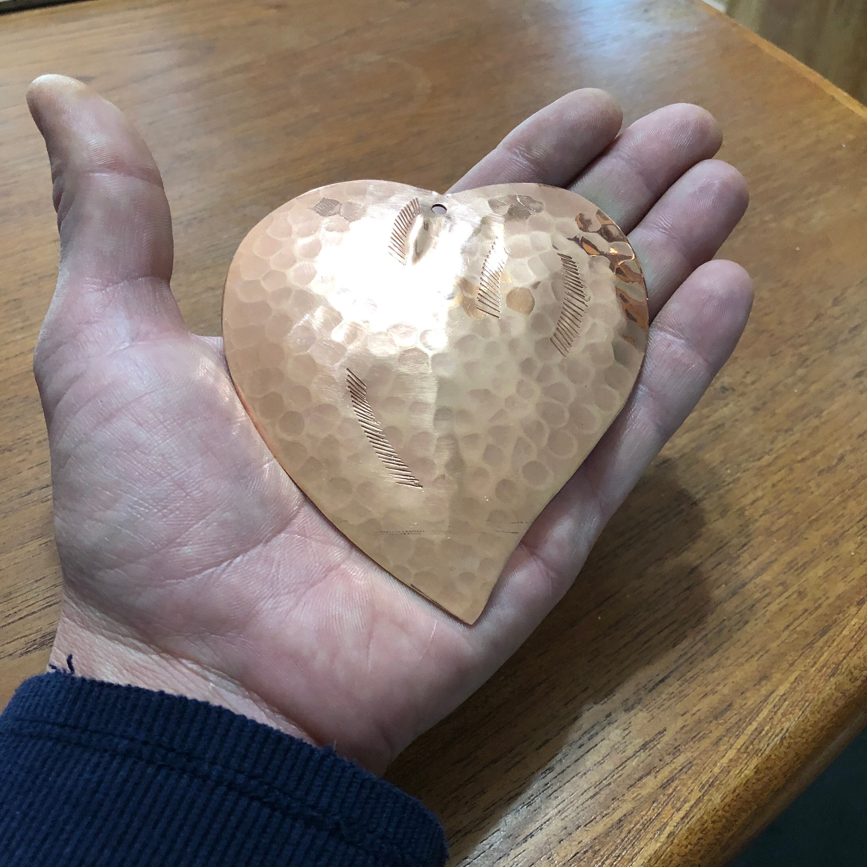 Handmade Alabama Tree Ornaments Copper Heart