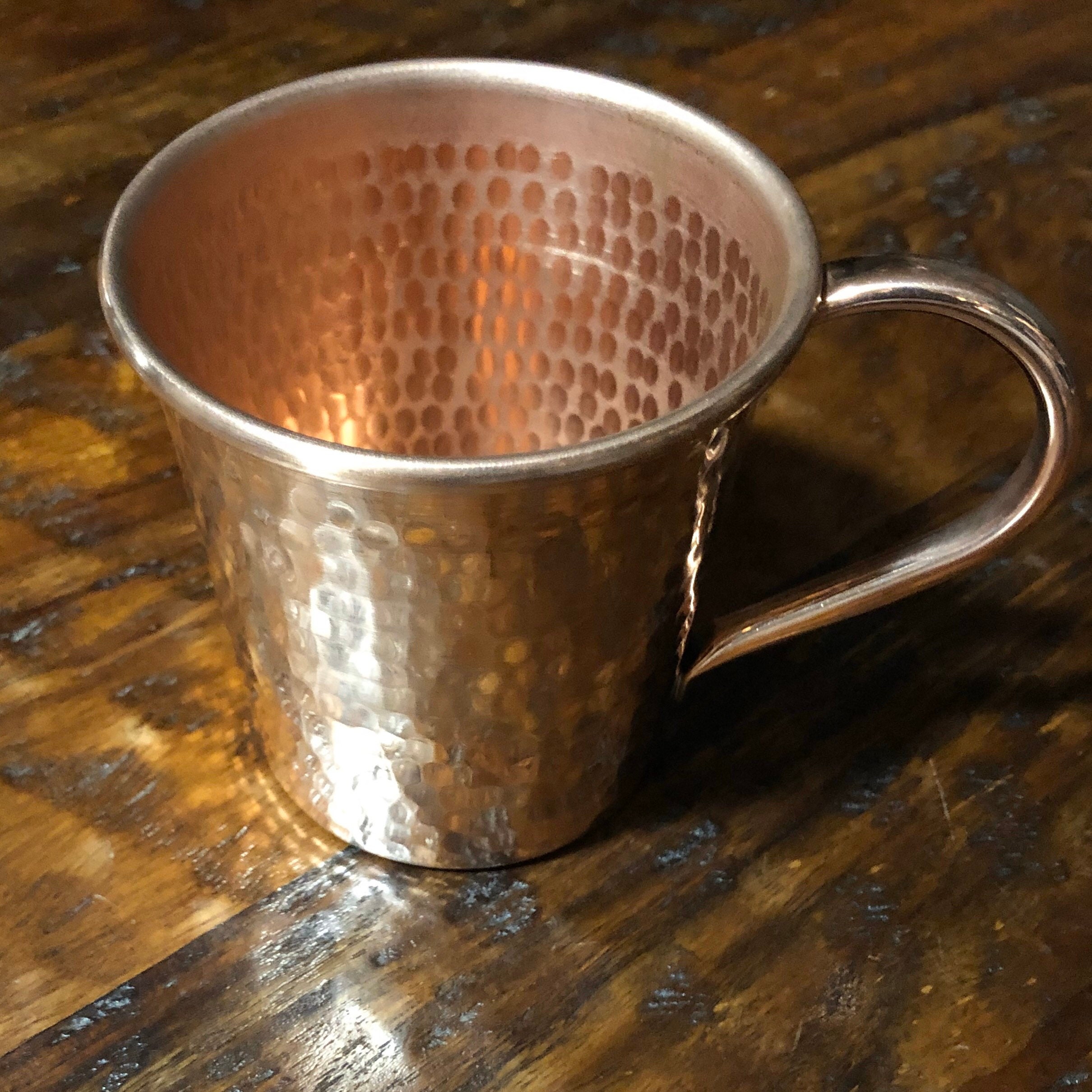 16oz Moscow Mule Hammered Copper Mug, tapered