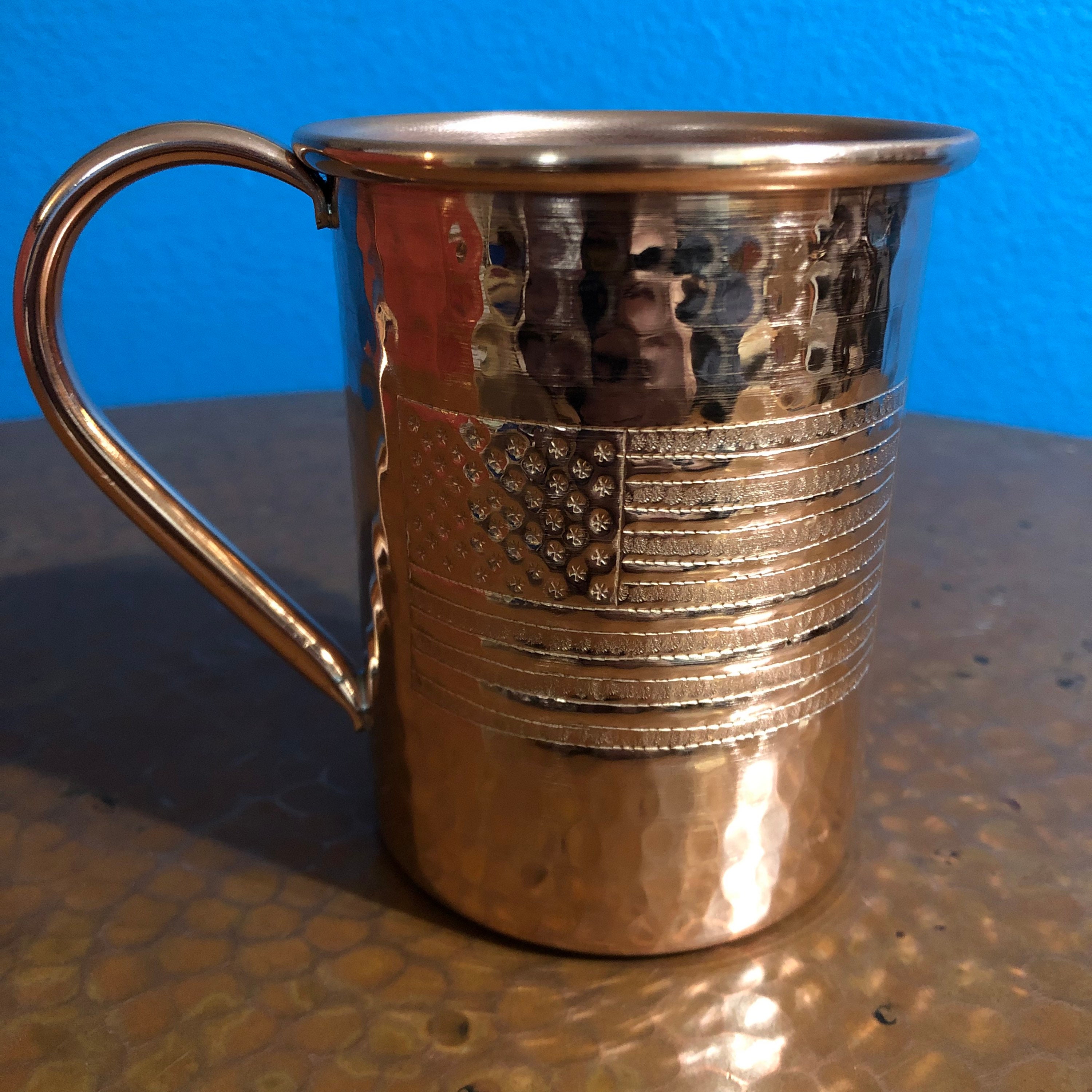 Personalized Moscow Mule Mug Hammered Copper Mug Customized Copper