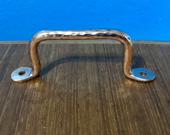 3 1/4” Center to Center Hammered Copper Cabinet / Drawer Pull Handle.