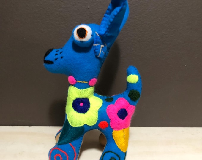 Hand Sewn Stuffed Animal Dog Plush Toy