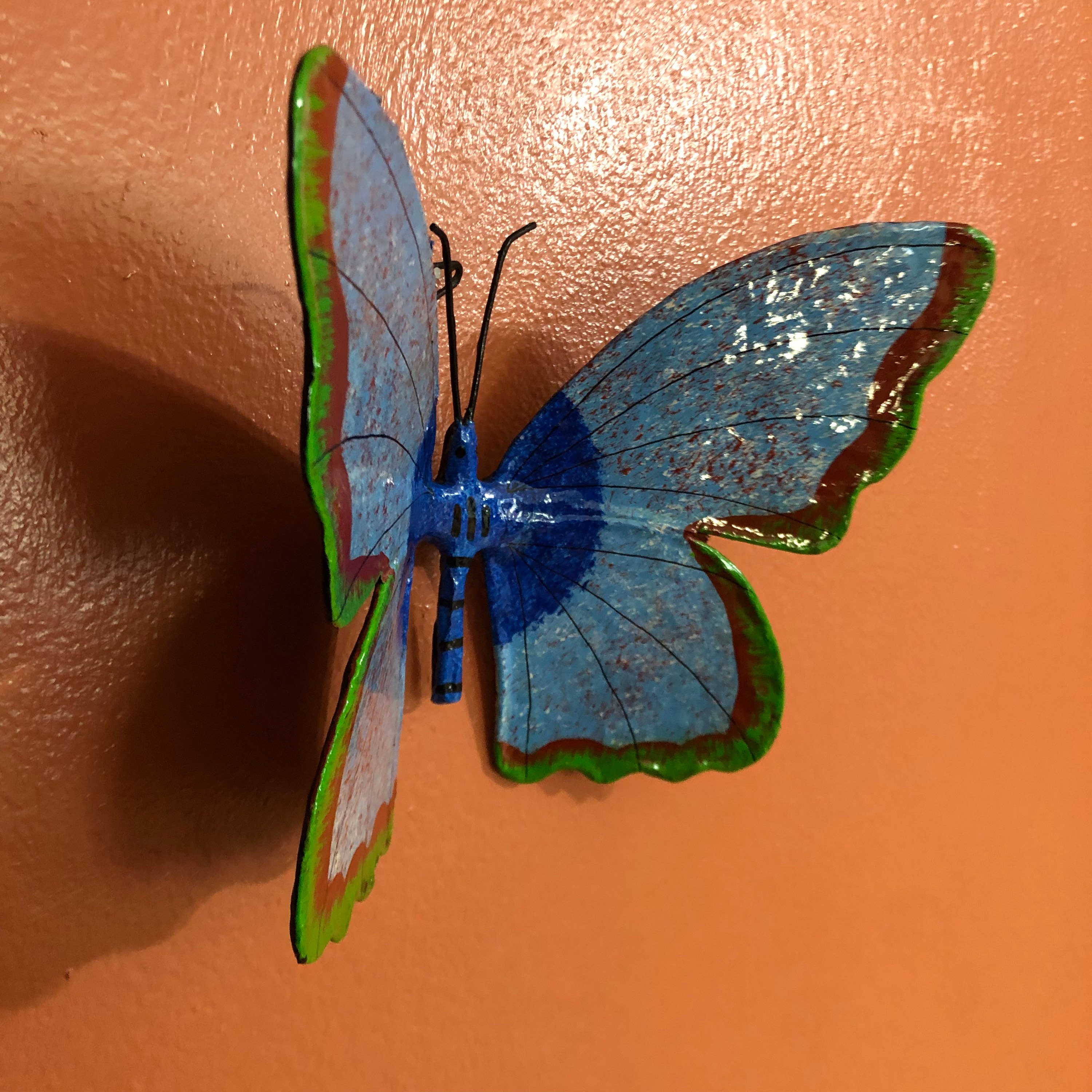 Large Paper Maché Butterfly Wall Ornament from Izamal, Yucatán, Mexico