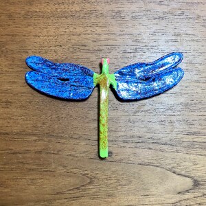 Handcrafted Paper Mache Dragonfly Magnet