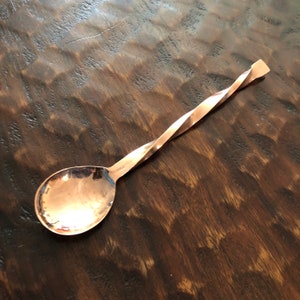 Pure copper cocktail spoon - 6 1/2"