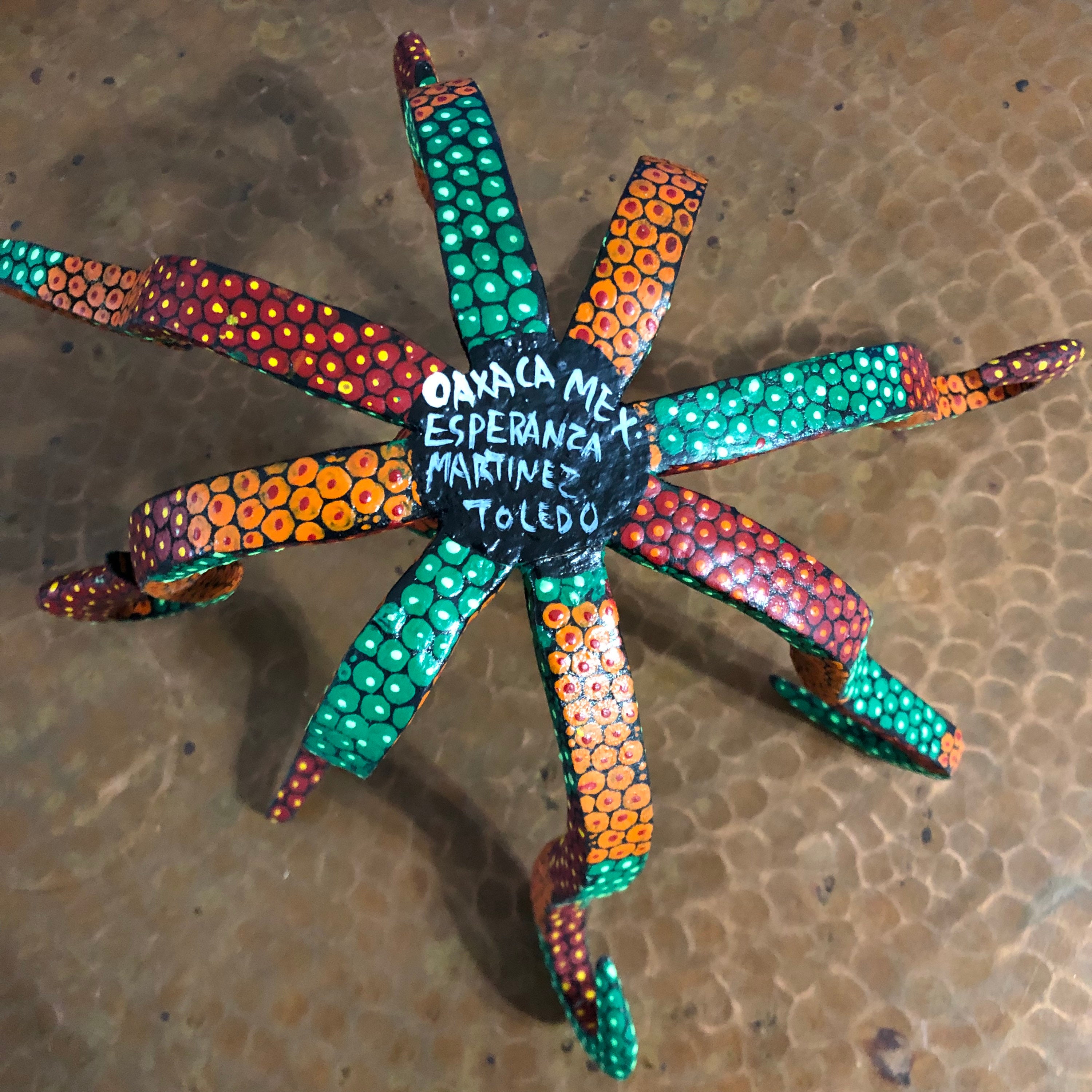 Alebrije Octopus Wood Carving by Esperanza Martinez from Oaxaca, Mexico.