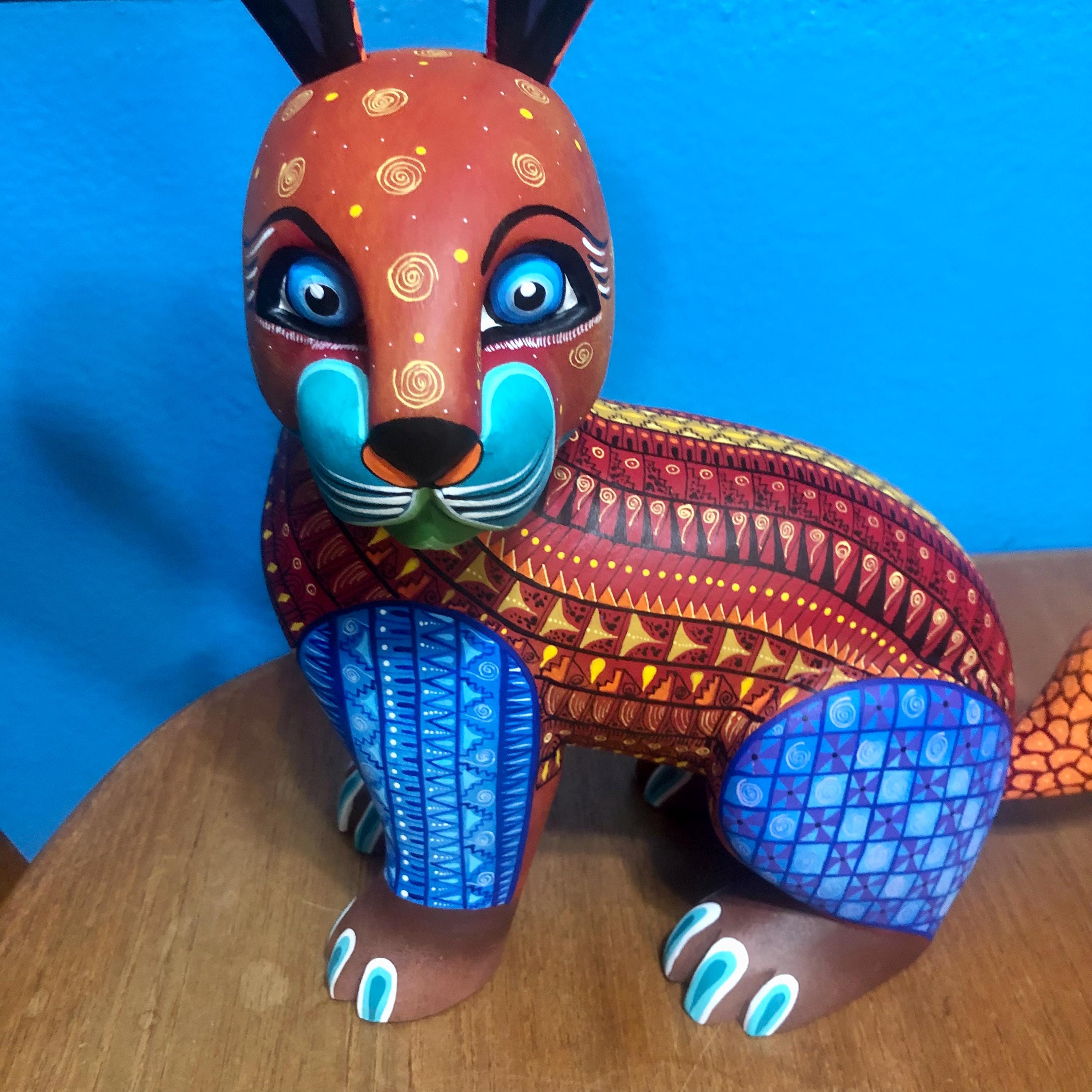 Custom order for Kaori - Alebrije Rabbit Handcrafted Wood Carving