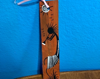 Handpainted Amate Paper Bookmark with Kokopelli