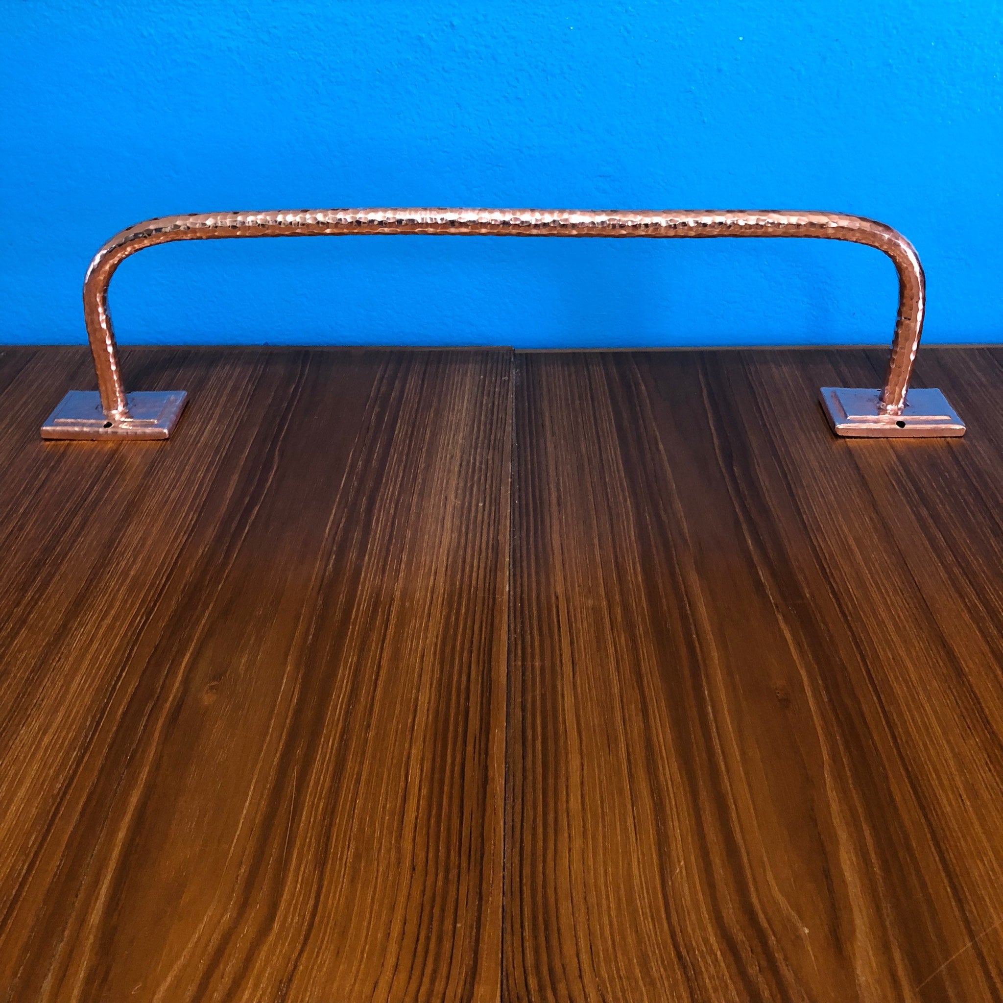 20” Handcrafted Hammered Copper Towel Bar