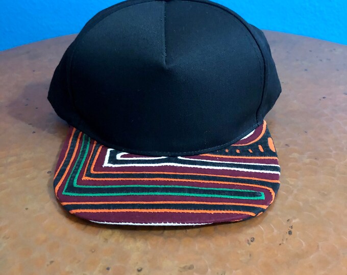 Hand Stitched Kuna Mola Art Snapback Baseball Hat