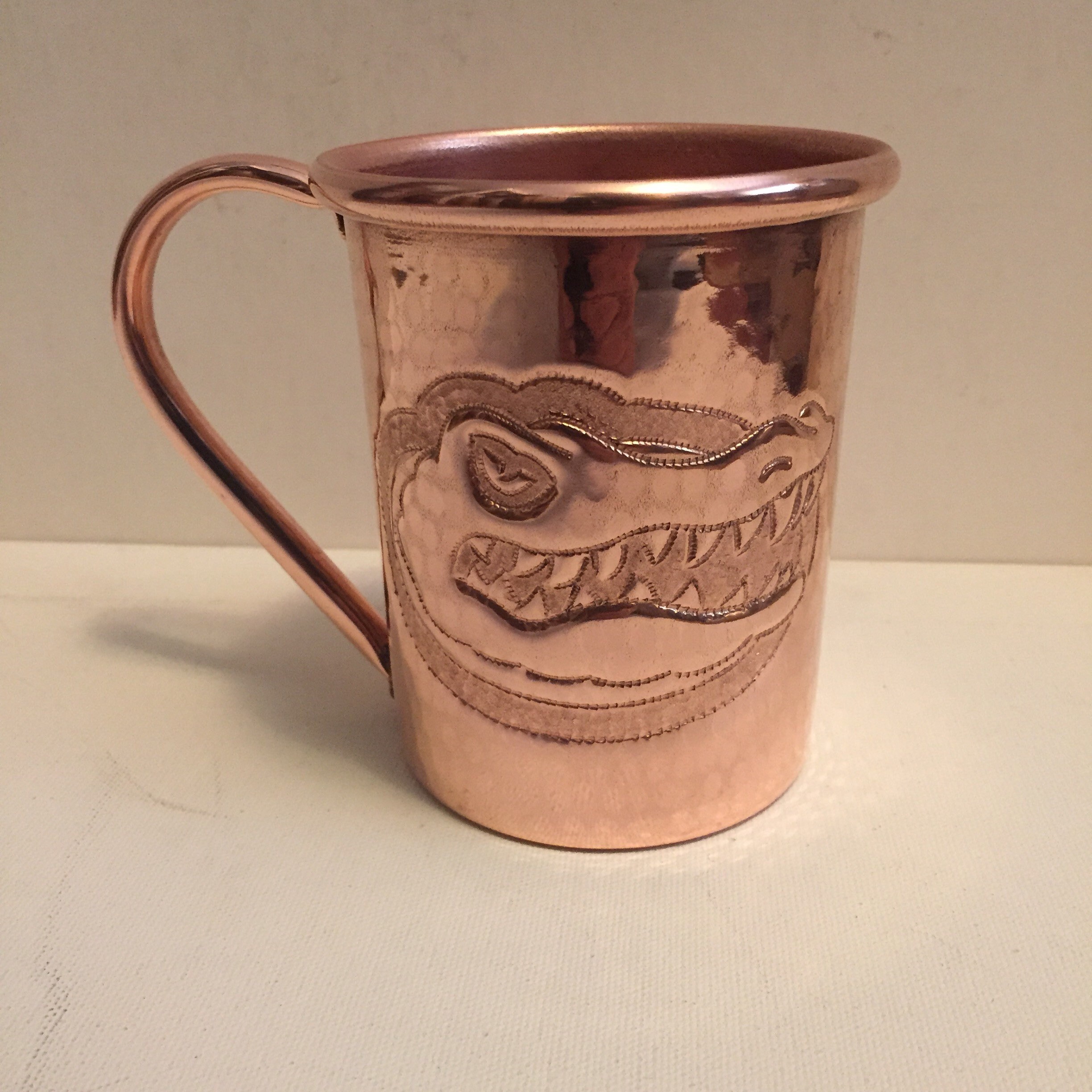16oz Moscow Mule Hammered Copper Mug w/ Gators engraving