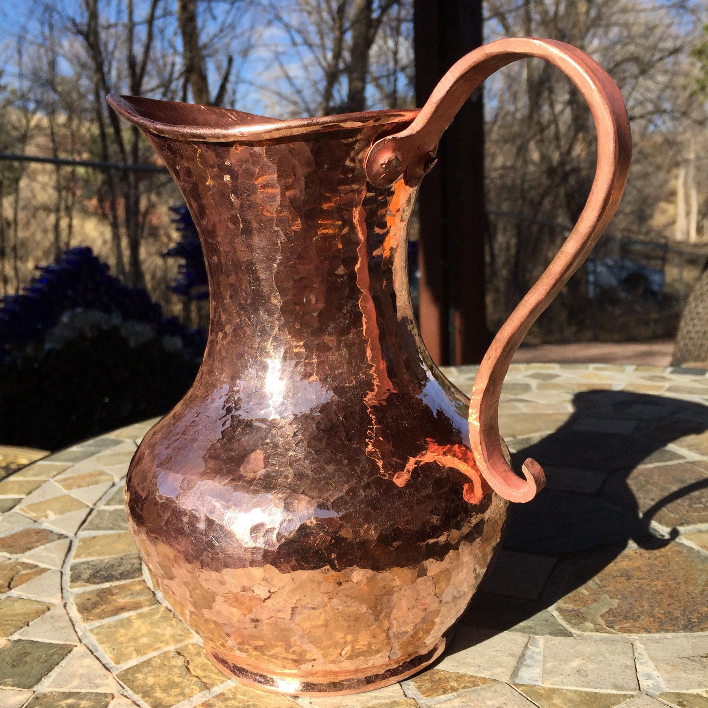 Hammered Copper Pitcher 1.5 Liters, 100 pure copper