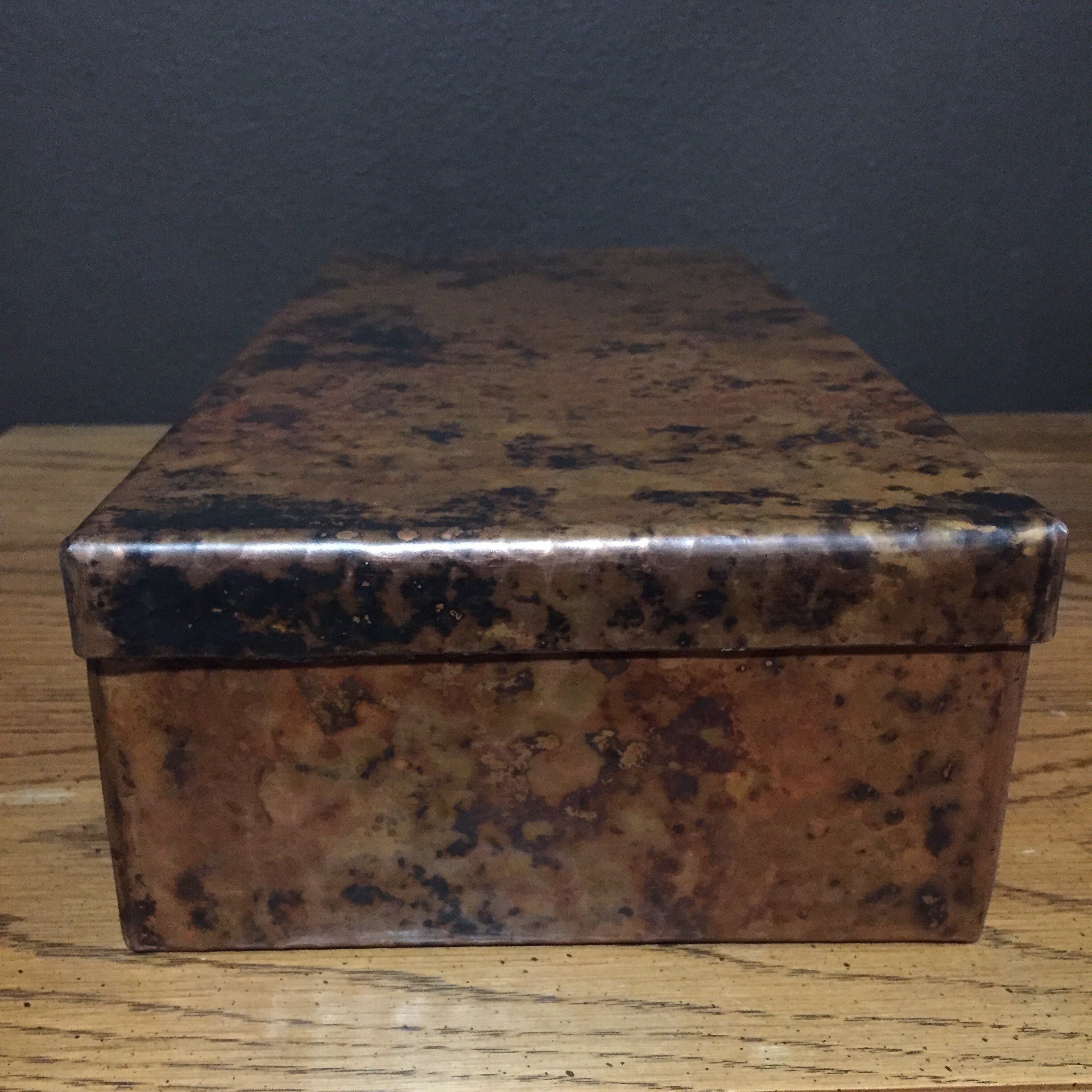 Pure Hammered Copper Valet Box 12 x 6 x 3