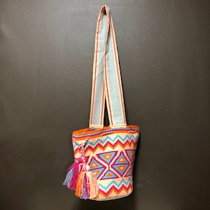 Authentic Wayuú Double Thread Mochila Bag from Colombia