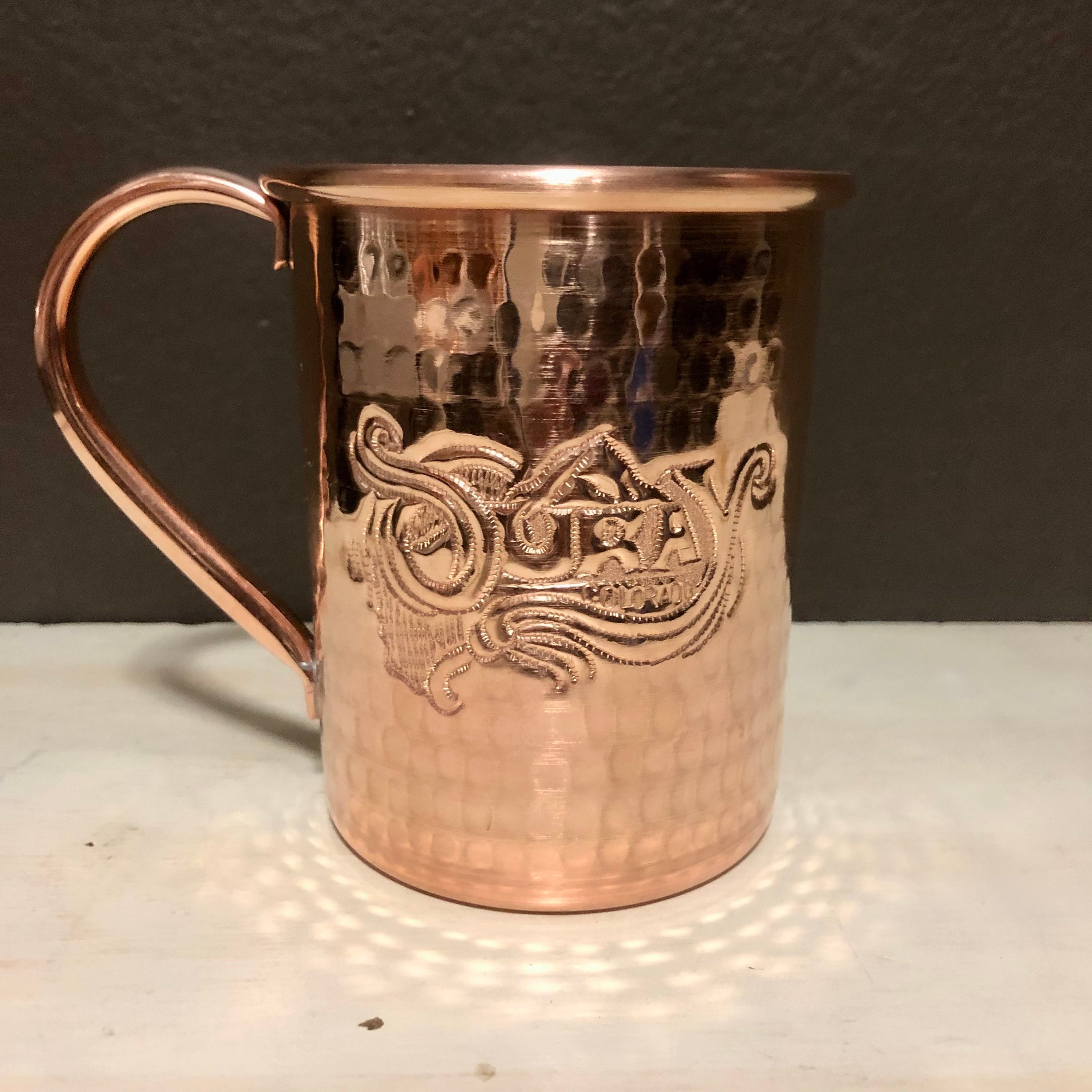 Copper Moscow Mule Mug with Logo