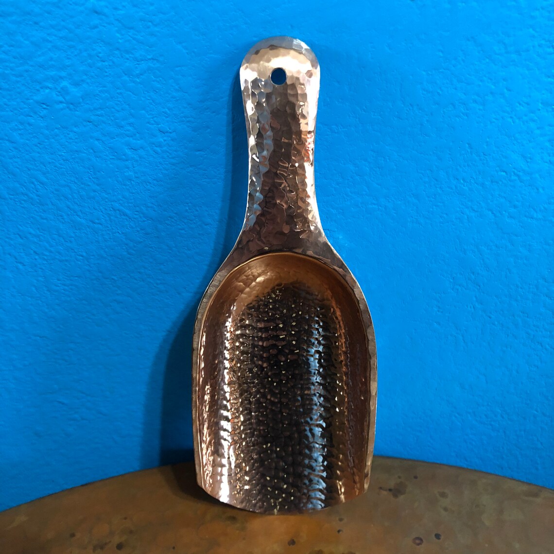 Hammered Copper Ice Scoop Etsy