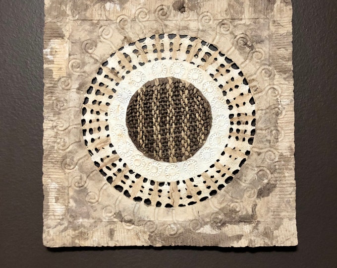 Handmade Amate Paper Wall Art from Mexico (15 1/2” x 15 1/2”)