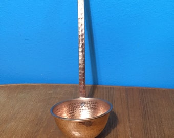 Pure Hammered Copper 8oz Ladle