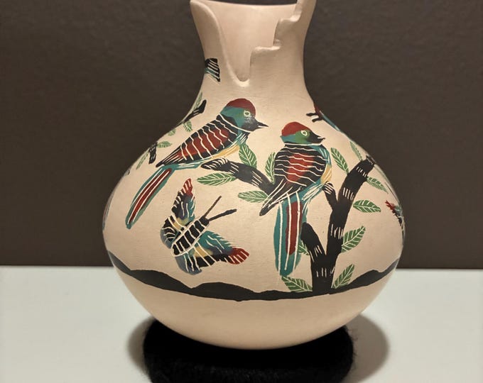 Mata Ortiz Ceramic Pottery Vase Olla by Jose Villa (Chihuahua, Mexico)