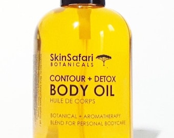 CELLULITE CONTOUR BODY Oil - Combat cellulite, promotes Toned Firmer Skin and Detox - All Natural Handmade - Contrôle de la cellulite