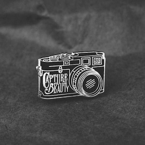 Capture Beauty 35mm Analog Camera Inspired Lapel Pin