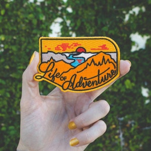 Life of Adventure Embroidered Patch image 1