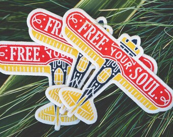 Free Your Soul Embroidered Iron-on Patch