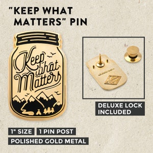 Keep What Matters Lapel Pin image 2