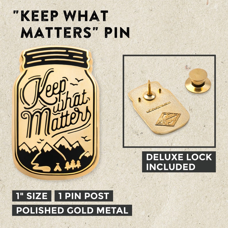 Keep What Matters Lapel Pin image 2