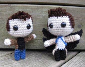 Castiel, Dean, Sam, and Jack Inspired Plushies