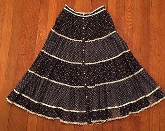 Rose Embroidery Knit / Tight Long Skirt LLA0366 main image 0