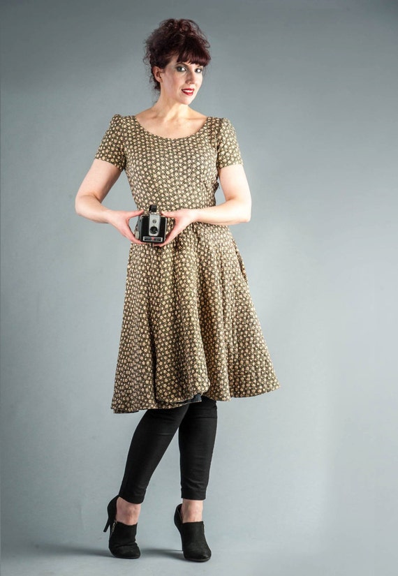 1950s quilted party dress - image 2