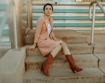 Vintage pink skirt suit Daniel by Spellbound