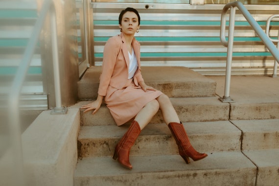 Vintage pink skirt suit Daniel by Spellbound