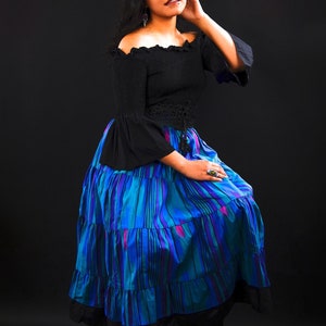 Vintage cotton square dance skirt