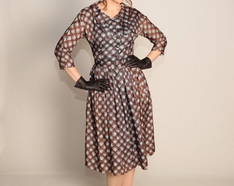 1950s Joan Dell dress