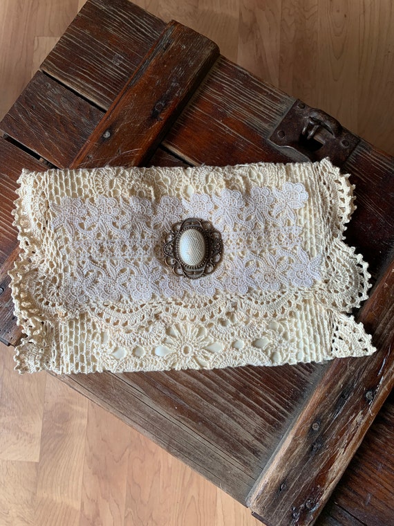 Vintage Victorian inspired Lace Handbag