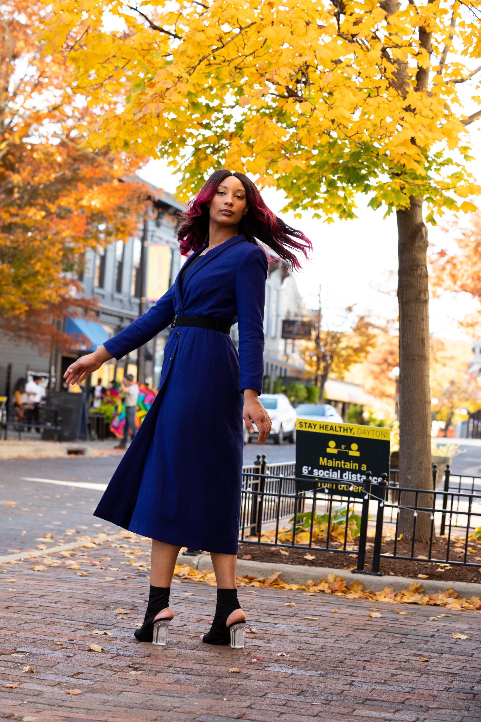 royal blue dress coat Vicky Royal Dress Coat main image 1