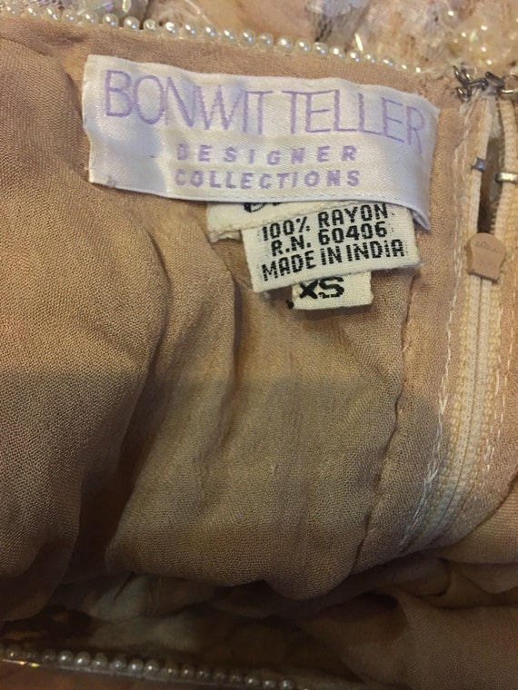 Bonwit Teller Full length beaded gown - image 7
