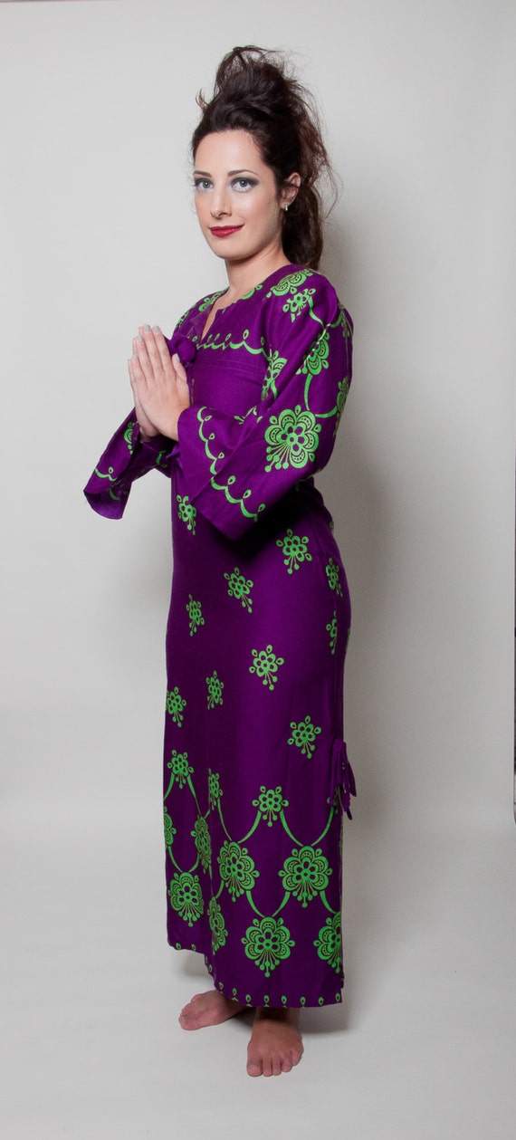 1970s Vintage  Boho Kaftan Dress - image 2