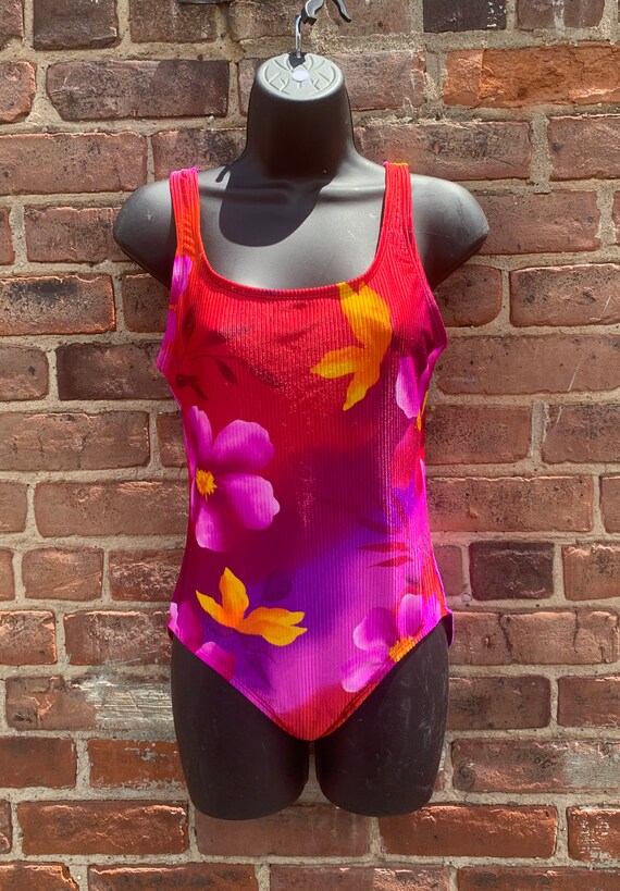Vintage Floral Catalina Swimsuit