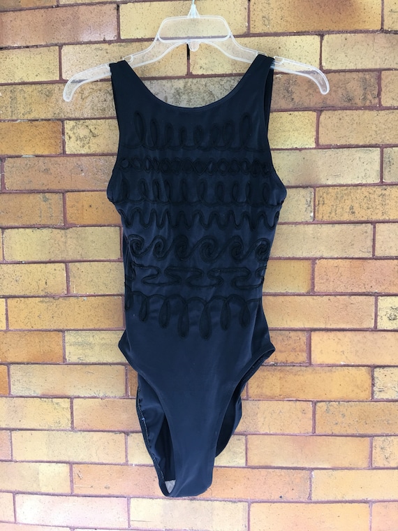 Vintage sirena black swimsuit - image 3