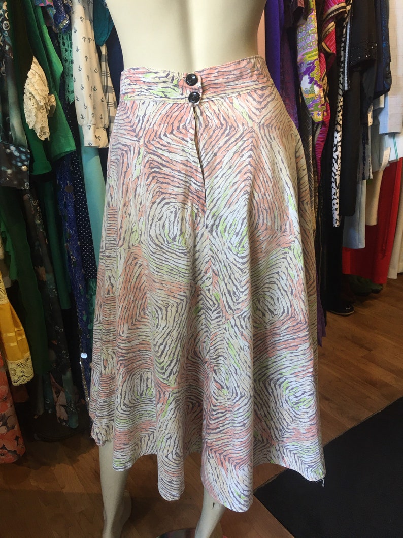 1950s vintage half circle skirt image 4