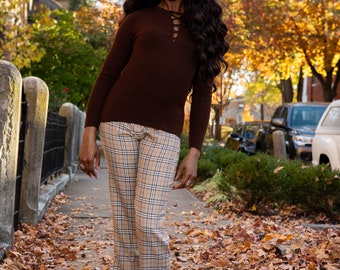 burberry checkered pants