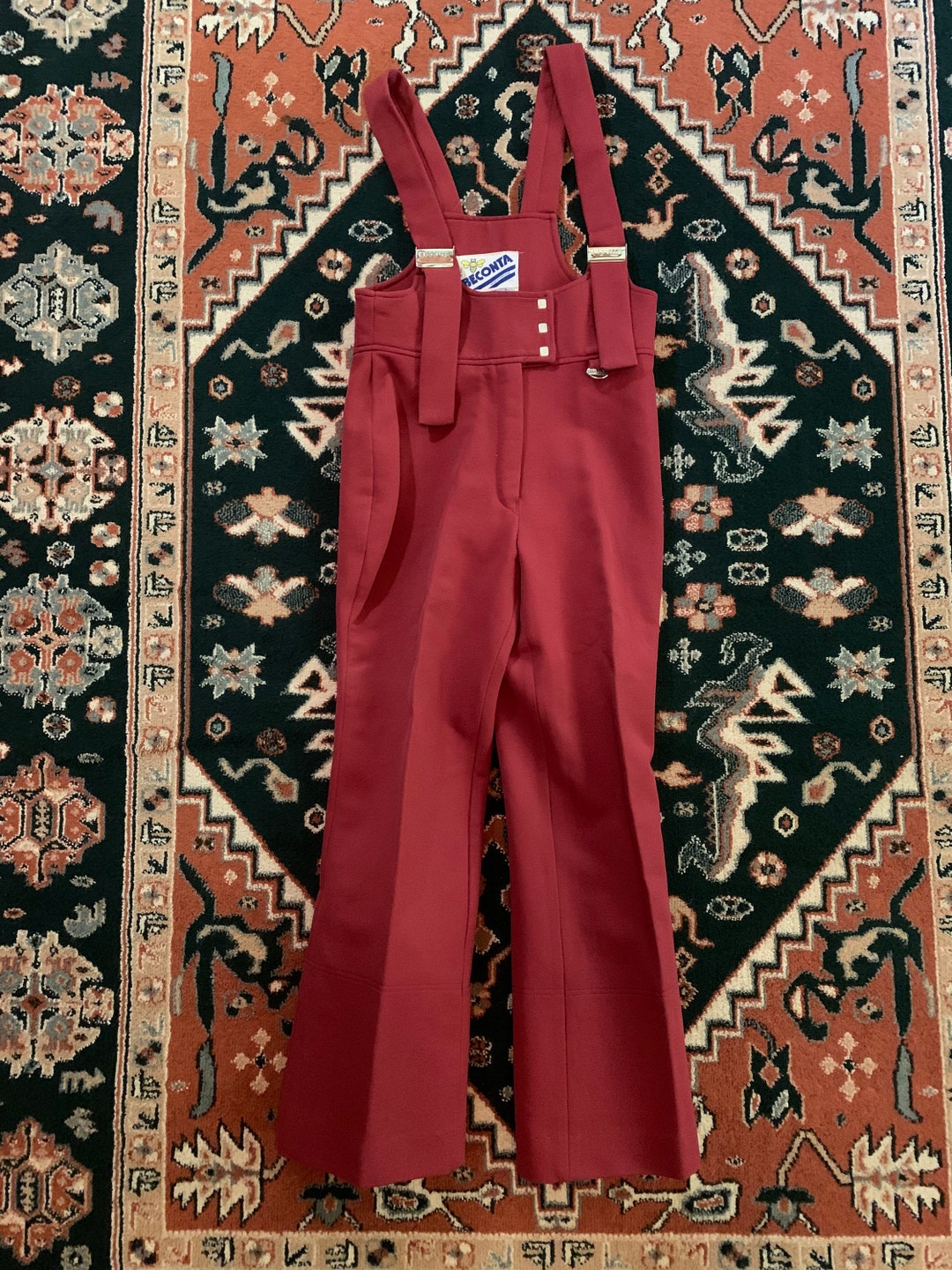 1970s Vintage Ski Bibs Ski Overalls Etsy