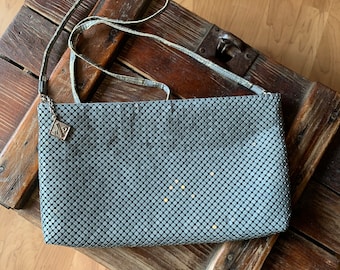 Vintage Gray Whiting & Davis Metal Mesh Purse