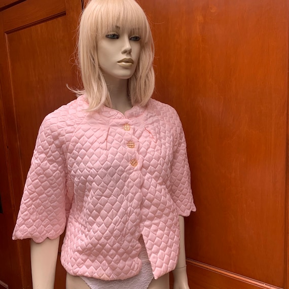 Barbizon Satin Quilt Bed Jacket