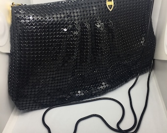 Black mesh purse