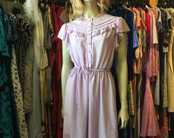 1970s Vintage lavender dress